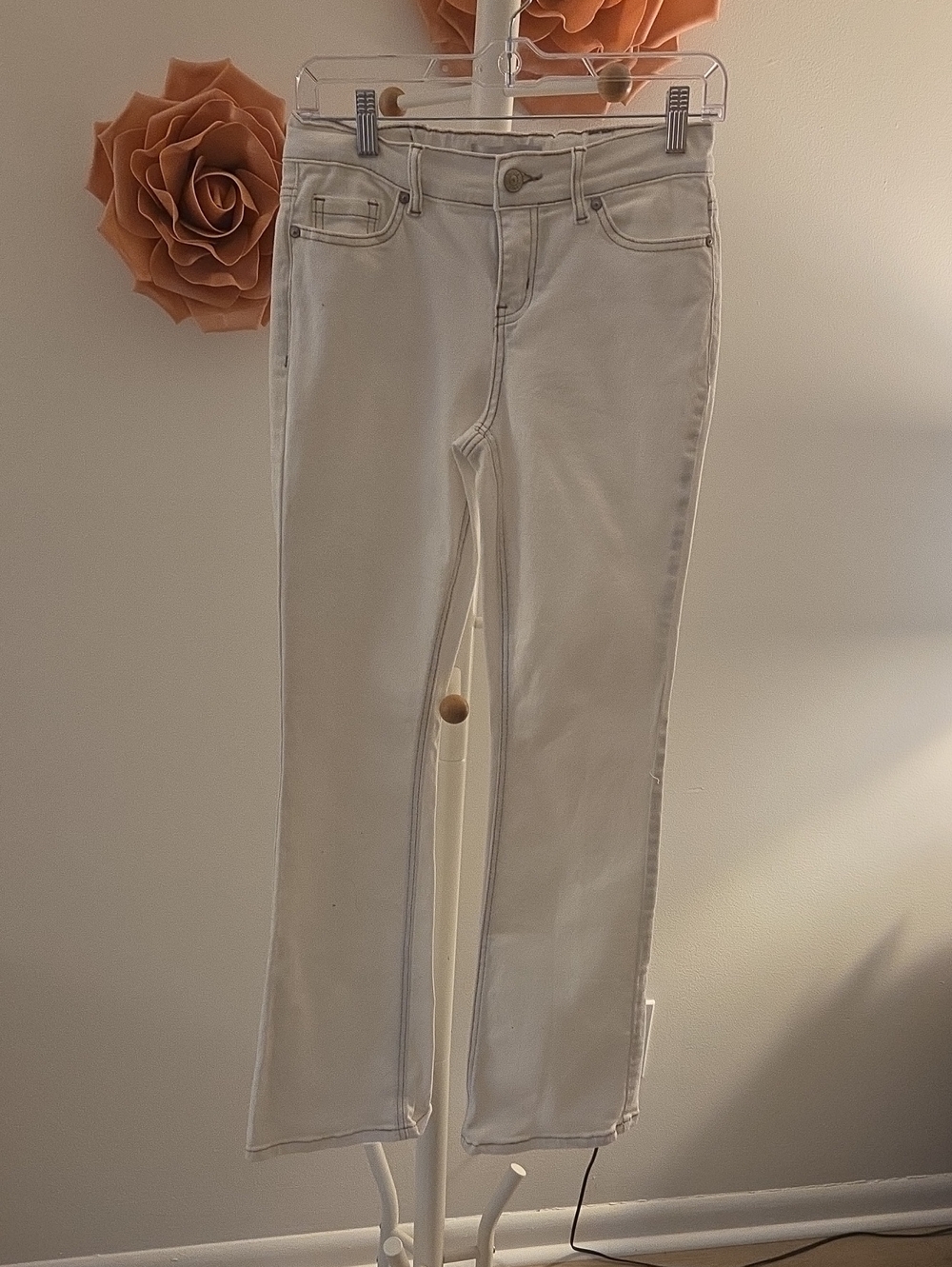 Madden Girl White Straight-Leg Jeans